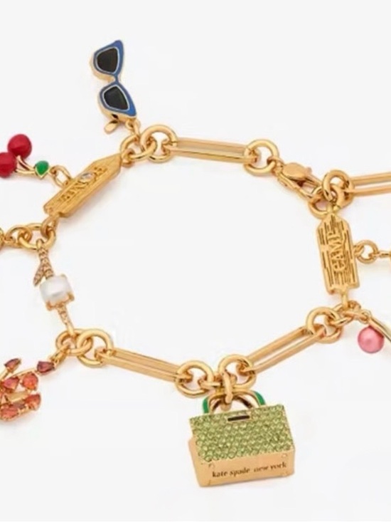 kate spade Jewelry - NWOT Kate Spade Gold Sweet
Treasures Charm Bracelet